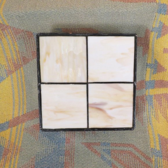 Vintage Hand Soldered  Cowboy Glass Box - Picture 3 of 3